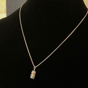 .925 sterling silver necklace and pendant